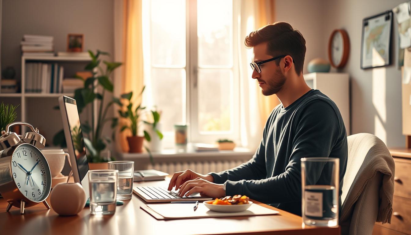 Dicas para manter foco e evitar refeições fora de hora no home office